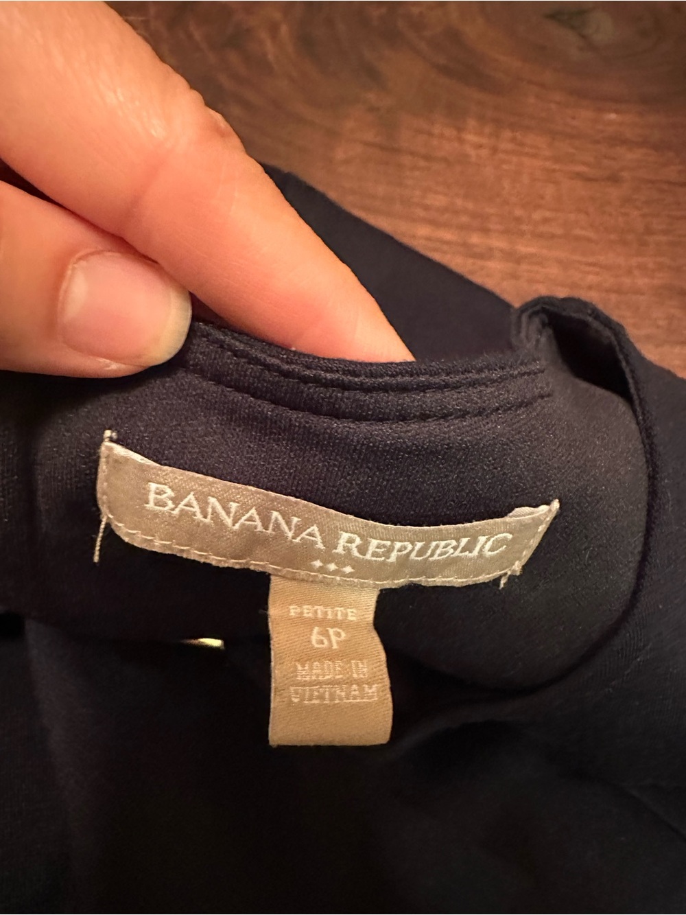 Banana Republic Navy and Fuchsia Sleeveless Shift Dress - Picture 2 of 2